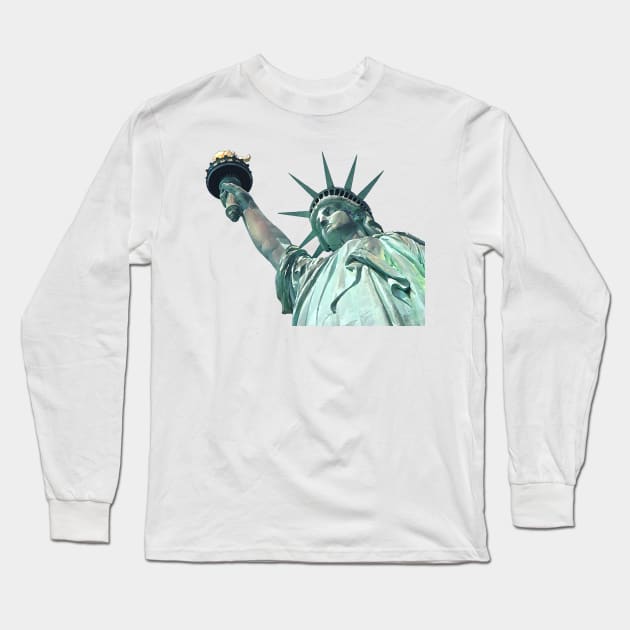 Statue of Liberty Long Sleeve T-Shirt by JonHerrera